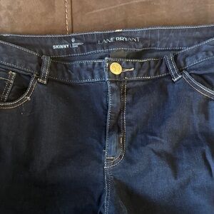 Lane Bryant Skinny Jeans in Dark Blue Denim